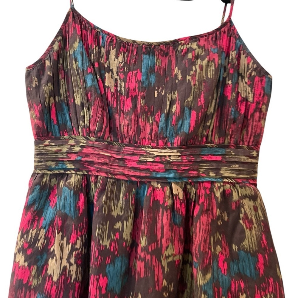 Halogen Women’s Spaghetti Strap Dress Multicolor Pattern Petite Size: 2P - Picture 2 of 8